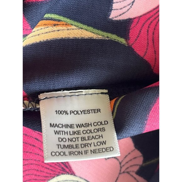 W5 Women's Floral Ruffle Bell Sleeve Top Medium 100% Polyester Multicolor - Picture 5 of 8